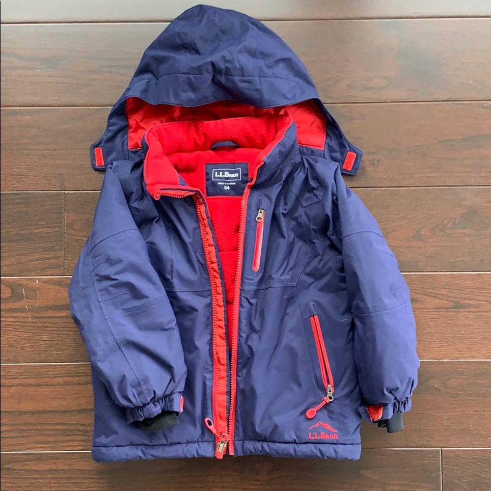 Gently used LL Bean ski jacket, boys size 4